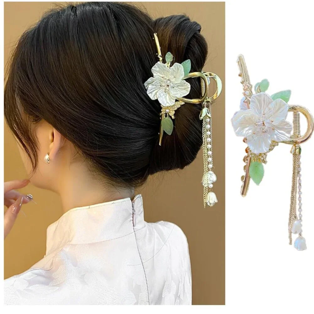 Flower Hair Claw Clip